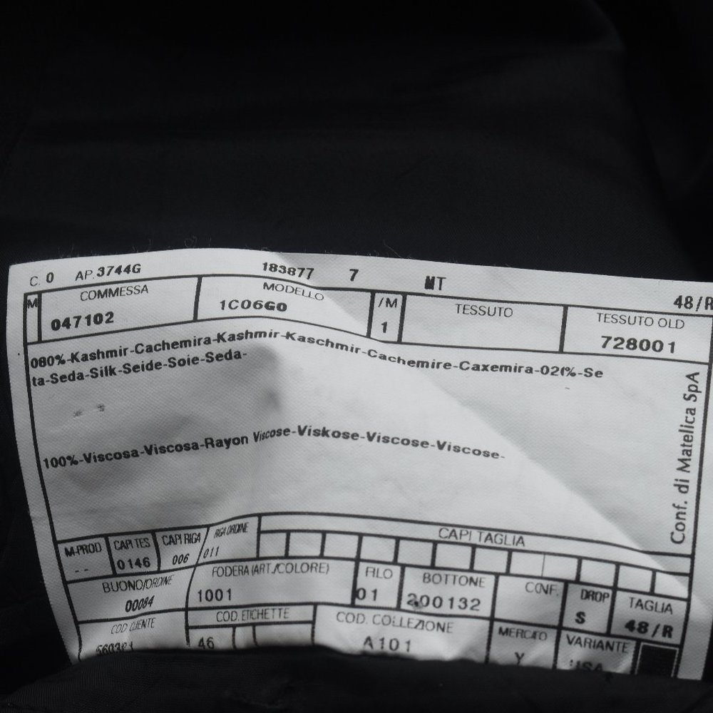 SOLD ON EBAY Armani Cashmere & Silk Sport Coat 48R - Picture 7 of 8